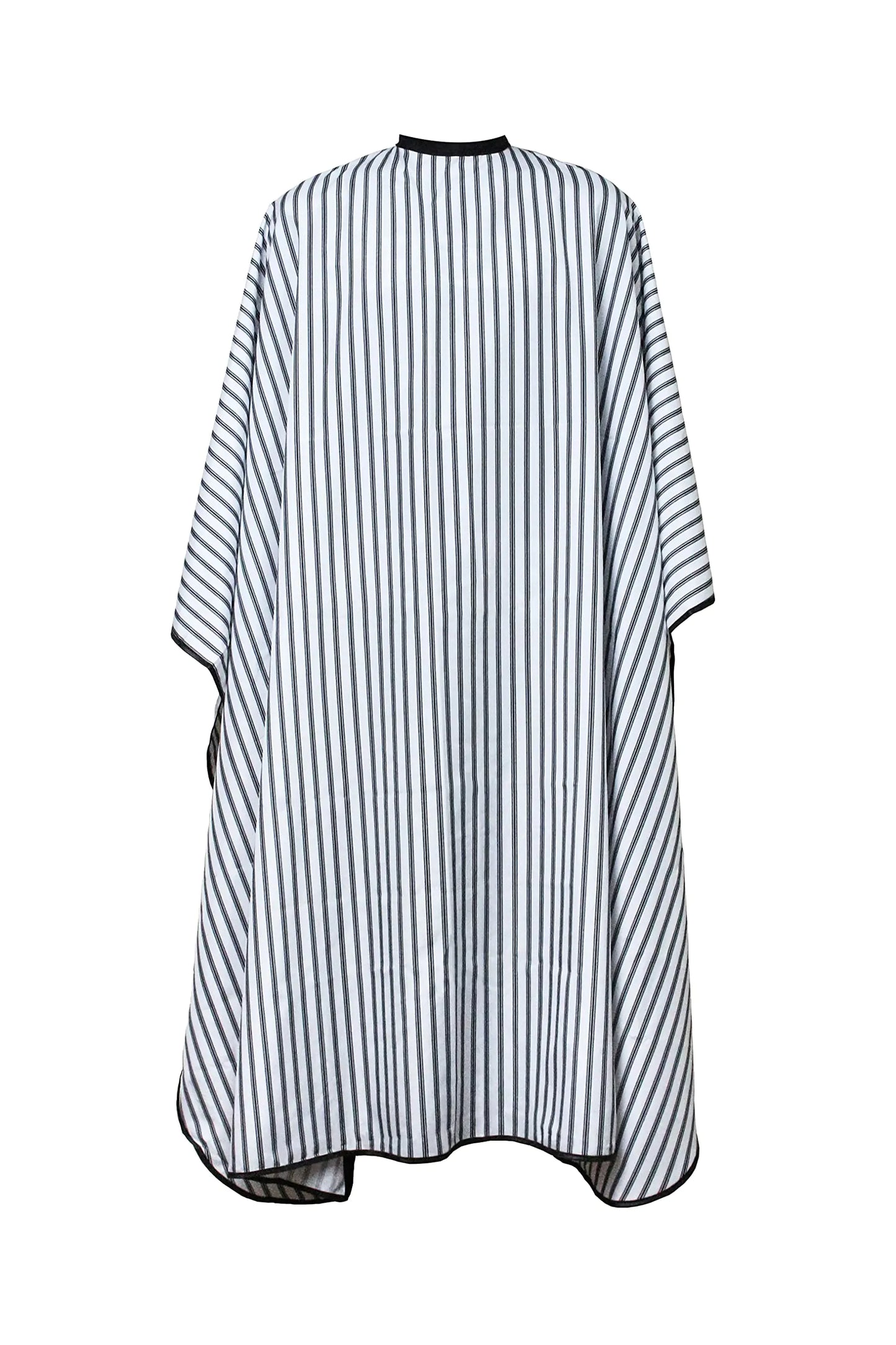 HABBIBI Salon Barber Cape for Men-Women Hairdressing Waterproof Snap Closure Apron Hair Cutting Capes for Adults 65x55 Inches- Professional and Home Use (Black and White)