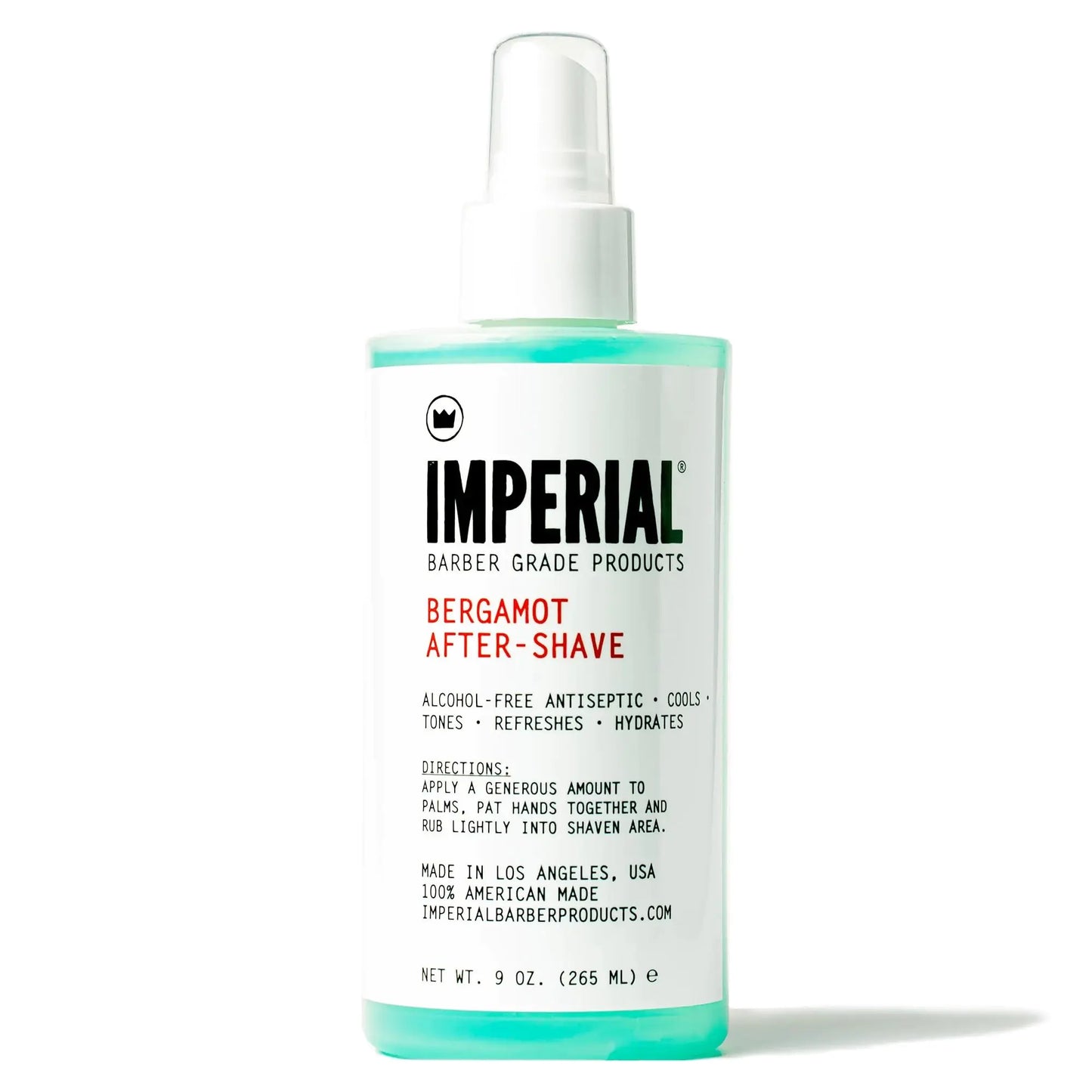 Imperial Barber Grade Products Bergamot After-Shave Alcohol Free 9 oz