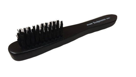Scalpmaster Black Nylon-bristled Clipper Cleaning Brush