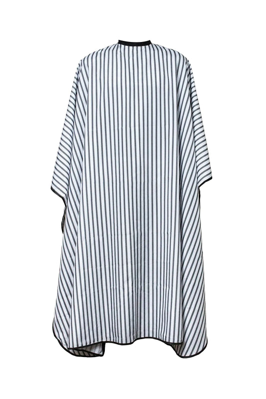 HABBIBI Salon Barber Cape for Men-Women Hairdressing Waterproof Snap Closure Apron Hair Cutting Capes for Adults 65x55 Inches- Professional and Home Use (Black and White)